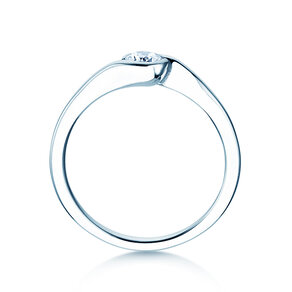 Anello di Fidanzamento Touch in 18K oro bianco con diamante 0,23ct D/IF