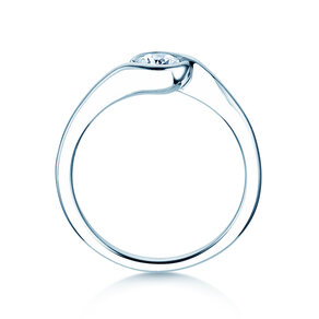 Anello di Fidanzamento Touch in 14K oro bianco con diamante 0,50ct G/SI