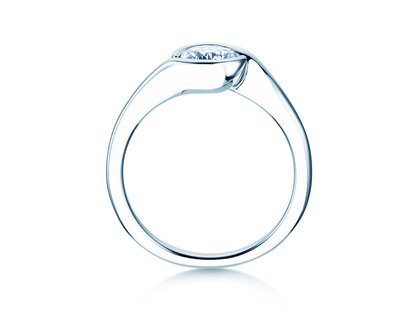 Anello di Fidanzamento Touch in 9K oro bianco con diamante 0,75ct G/SI
