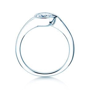 Anello di Fidanzamento Touch in 9K oro bianco con diamante 0,75ct G/SI
