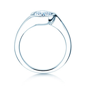 Anello di Fidanzamento Touch in 9K oro bianco con diamante 1,00ct G/SI
