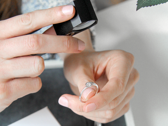 Anello di Fidanzamento Touch in platino