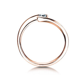 Anello di Fidanzamento Twist Petite in oro rosa