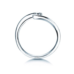Anello di Fidanzamento Twist Petite in oro bianco