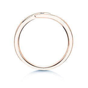 Anello di Fidanzamento Twist in 9K oro rosa con diamante 0,03ct