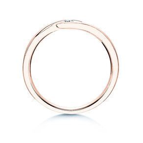 Anello di Fidanzamento Twist in 14K oro rosa con diamante 0,07ct G/SI