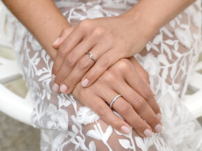 Anello di Fidanzamento Twist in argento 925/- con diamante 0,05ct H/SI