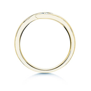 Anello di Fidanzamento Twist in 14K oro giallo con diamante 0,15ct G/SI