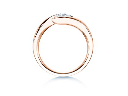 Anello di Fidanzamento Twist in 18K oro rosa con diamante 0,50ct G/SI