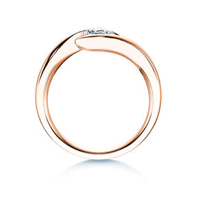 Anello di Fidanzamento Twist in 18K oro rosa con diamante 0,50ct G/SI