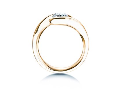 Anello di Fidanzamento Twist in 14K oro giallo con diamante 1,00ct H/SI