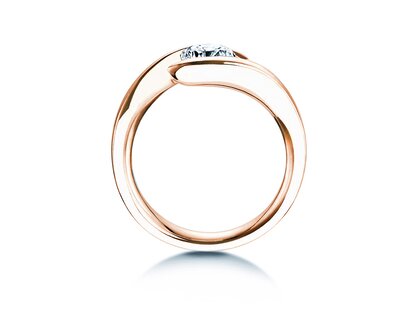 Anello di Fidanzamento Twist in 9K oro rosa con diamante 1,00ct H/SI