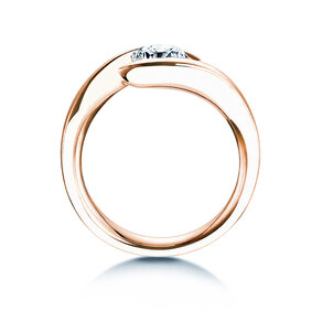 Anello di Fidanzamento Twist in 9K oro rosa con diamante 1,00ct H/SI