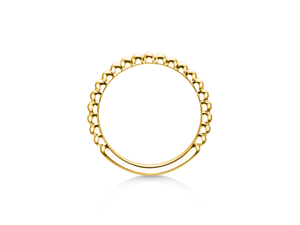 Anello di Fidanzamento Beads in 14K oro giallo lucido