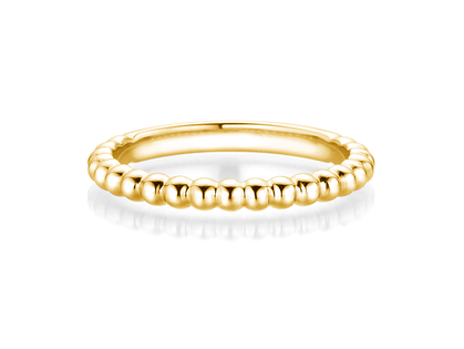 Anello di Fidanzamento Beads in 14K oro giallo lucido
