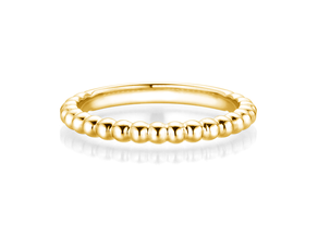 Anello di Fidanzamento Beads in 14K oro giallo lucido
