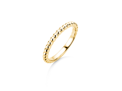 Anello di Fidanzamento Beads in 14K oro giallo lucido
