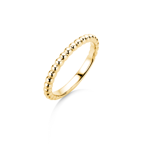 Anello di Fidanzamento Beads in 14K oro giallo lucido