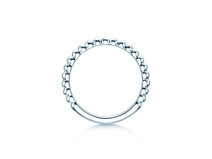 Anello di Fidanzamento Beads in argento 925/- lucido
