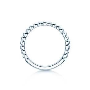 Anello di Fidanzamento Beads in argento 925/- lucido