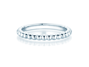 Anello di Fidanzamento Beads in argento 925/- lucido