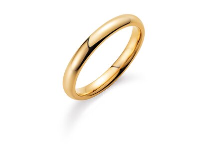 Anello per uomo Classic 3mm in 14K oro giallo lucido