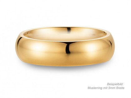 Anello per uomo Classic 3mm in 14K oro giallo lucido