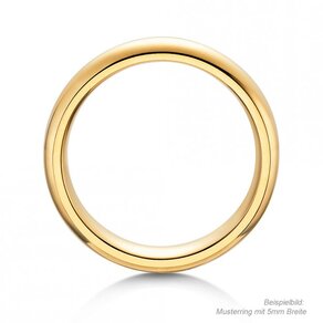 Anello per uomo Classic 3mm in 14K oro giallo lucido