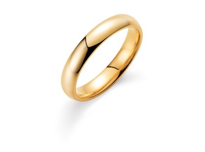 Anello per uomo Classic 3,5mm in 18K oro giallo lucido
