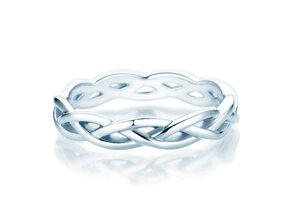 Anello di Fidanzamento Curve in argento 925/- lucido