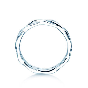 Anello di Fidanzamento Curve in argento 925/- lucido