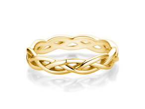Anello di Fidanzamento Curve in 14K oro giallo lucido