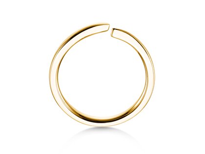 Anello di Fidanzamento Flow in 14K oro giallo lucido