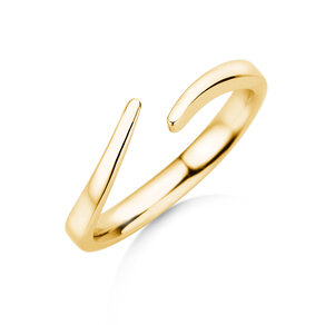 Anello di Fidanzamento Flow in 14K oro giallo lucido