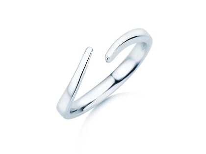 Anello di Fidanzamento Flow in argento 925/- lucido