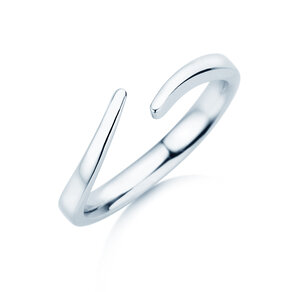 Anello di Fidanzamento Flow in argento 925/- lucido