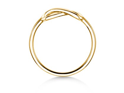 Anello di Fidanzamento Infinity Air in 14K oro giallo lucido