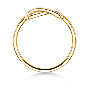 Anello di Fidanzamento Infinity Air in 14K oro giallo lucido