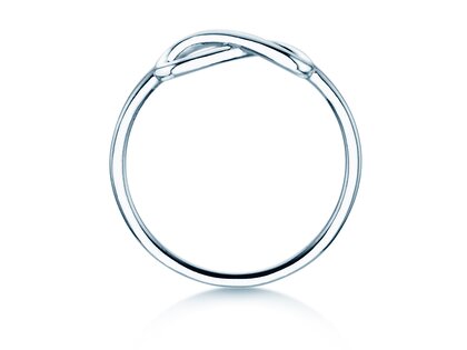 Anello di Fidanzamento Infinity Air in 14K oro bianco lucido