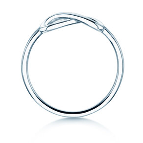 Anello di Fidanzamento Infinity Air in 14K oro bianco lucido