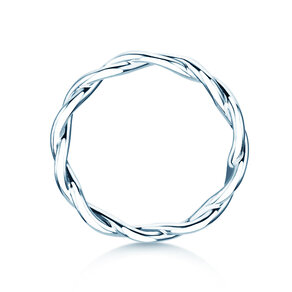 Anello di Fidanzamento Infinity Curve in argento 925/- lucido