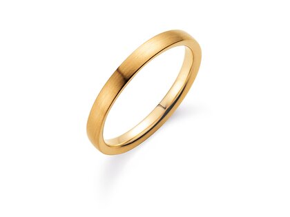 Anello per uomo Infinity 3mm in 14K oro giallo opaco