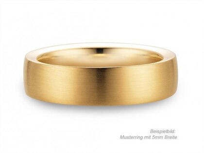 Anello per uomo Infinity 3mm in 14K oro giallo opaco