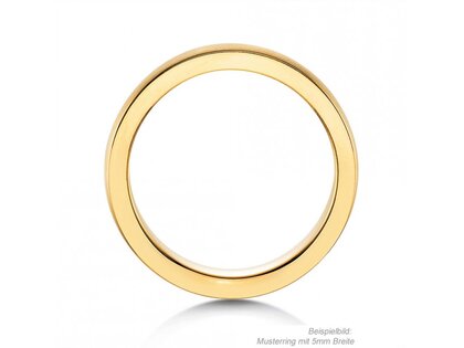 Anello per uomo Infinity 3mm in 14K oro giallo opaco
