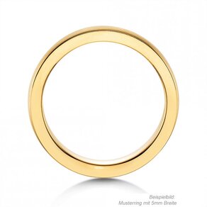 Anello per uomo Infinity 3mm in 14K oro giallo opaco