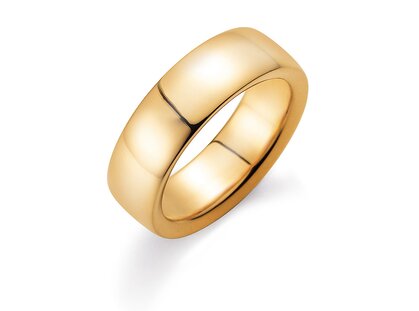 Anello per uomo Infinity 7mm in 9K oro giallo lucido