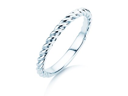 Anello di Fidanzamento Loop in argento 925/- lucido