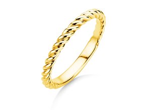 Anello di Fidanzamento Loop in 14K oro giallo lucido