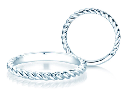 Anello di Fidanzamento Loop in argento 925/- lucido