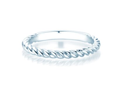 Anello di Fidanzamento Loop in argento 925/- lucido